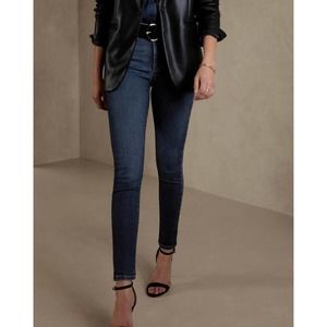 Universal Thread Women's Size 10/30 Blue Mid Rise Skinny Dark Wash Stretch Jean